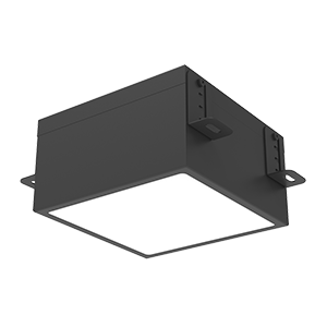 Светодиодный светильник VARTON DL-Grill для потолка Грильято 200х200 мм с шириной ламели 10 мм встраиваемый 20 Вт 4000 К 186х186х80 мм IP54 RAL9005 черный муар диммируемый по протоколу DALI